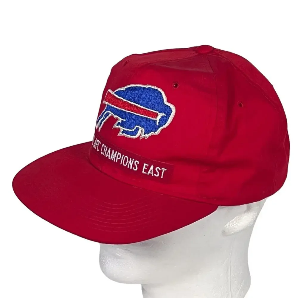 New Era Buffalo Bills 1990 AFC Champions East Vintage Adjustable Snapback EUC
